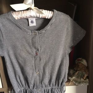 The French style :Petit Bateau striped dress.